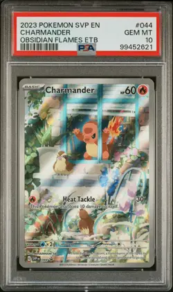 2023 POKEMON SVP EN-SV BLACK STAR PROMO #044 CHARMANDER PSA 10 - Image 1