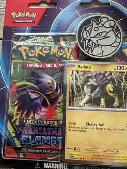 Pokemon Mega Evolution & Phantasmal Flames Raikou Promo 2-Pack Blister Sealed - Image 5