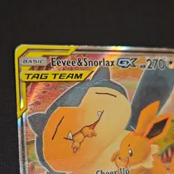Pokemon Eevee & Snorlax GX TAG TEAM Promo Holo SM169 Sm HP 270 - Image 2