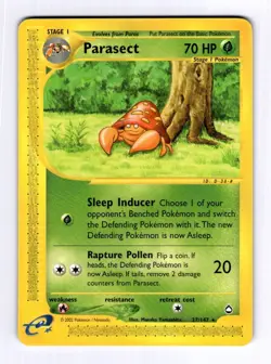 Parasect Aquapolis #027 (2003) Rare NM Pokemon - Image 1