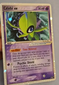 Pokemon TCG Celebi EX 17/17 Holo POP Series 2 2005. Lightly played. ungraded. - Image 1