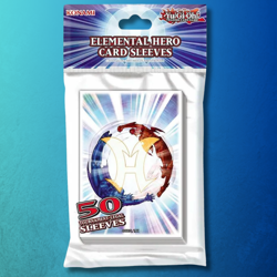 KONAMI OFFICIAL YUGIOH ELEMENTAL HERO CARD SLEEVES (DECK PROTECTORS) 50ct - Image 1