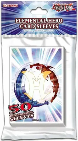 KONAMI OFFICIAL YUGIOH ELEMENTAL HERO CARD SLEEVES (DECK PROTECTORS) 50ct - Image 2
