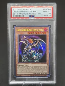 PSA 10 GEM MINT Chaos Emperor Dragon-Envoy of the End IOC-EN000 25th Anniversary - Image 1