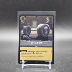 *FOIL* Disney Lorcana: Rise of the Floodborn: Weight Set 204/216 COLD FOIL - Image 1