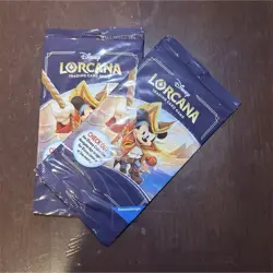 Two (2) Disney Lorcana TCG by Ravensburger Booster Pack Mickey Mouse Artwork - Image 1