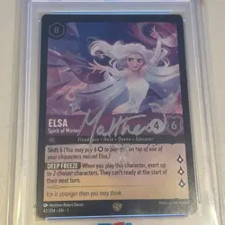 Disney Lorcana Elsa Spirit of Winter AUTHENTIC/AUTO 9 SIGNED Legendary FOIL - Image 4