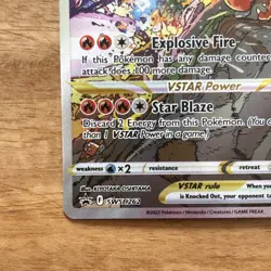 Pokemon Charizard VSTAR SWSH262 Promo Full Art Holo 280 HP English Card - Image 2