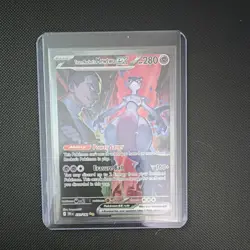 Pokemon Team Rocket's Mewtwo EX 231/182 Rare 280 HP Psychic Basic Card English - Image 1