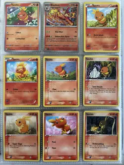 Pokemon Card Species Set Lot - 9x Unique Cards / Torchic Family - Image 1
