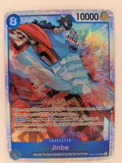 ONE PIECE - Azure Sea's Seven - Jinbe OP14-049 - Base & Alt Art - 2 CARDS - Image 3