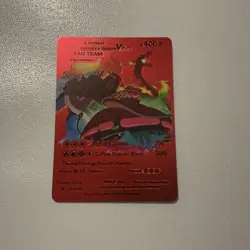 Pokemon Venusaur, Charizard Blastoise VMAX 400HP Red Foil Fan Art Card 143/203 - Image 1