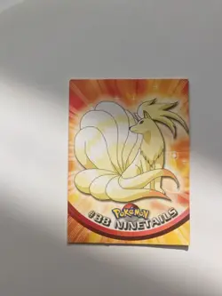 Rare Ninetales #38 Topps Black Label Non Foil Pokemon Card LP Vintage Wotc - Image 1