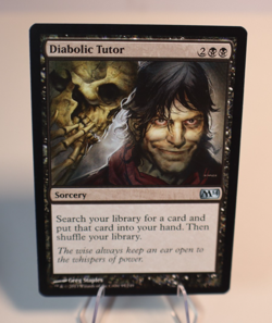 Diabolic Tutor M14 Magic 2014 NM MTG Black Sorcery Tutor Card - Image 1