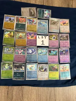 White Flare Card Lot Poke Ball 25 Pokemon SV NM Near Mint - Image 2