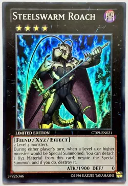 CT09-EN021 Steelswarm Roach - Secret Rare Ltd. Edition Near Mint YuGiOh Cards - Image 1