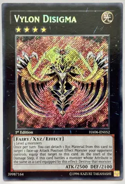 HA06-EN052 Vylon Disigma - Secret Rare 1st Edition Near Mint YuGiOh Card - Image 1