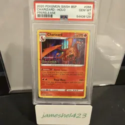 Charizard - (Prerelease) SWSH066 SWSH: Sword & Shield Promo Cards Holo - Image 1