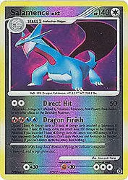 Pokemon Secret Wonders REVERSE HOLO Rare Card - Salamence 18/132 - Image 1