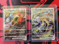 Pokemon TCG Promo Lot Charizard VSTAR Mewtwo VSTAR SWSH262 GG44/GG70 2 Cards - Image 1