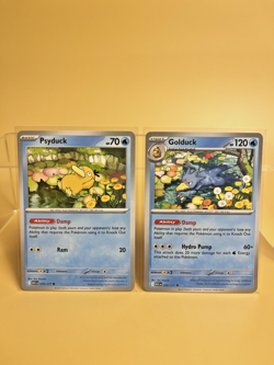 Ascended Heroes Psyduck #039/217 and Golduck #040/217 Two Card Lot Pokemon TCG - Image 1