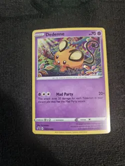 Dedenne SWSH080 Black Star Promo Holo Pokemon Card - Image 1