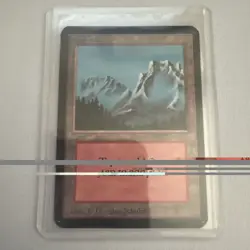 MOUNTAIN MTG Alpha 293 (B) Moderately Played VG—Vintage Magic the Gathering - Image 1