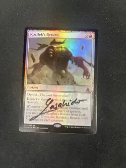MTG [1x] Kozilek's Return - Oath of the Gatewatch - Foil Autographed - Image 3
