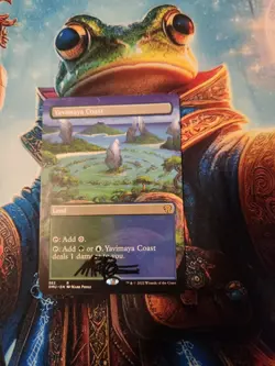 MTG Yavimaya Coast - Dominaria United Borderless Regular - Signed By Artist, LP - Image 1
