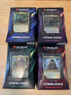 MTG Magic The Gathering Commander 2019 C19 Set of 4 Decks Factory Sealed E - Image 1