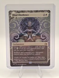 Blind Obedience #1 (NM/UNPLAYED) Wilds of Eldraine WOT Magic MTG - Image 1
