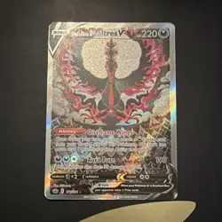 Pokemon Galarian Moltres V Ultra Rare Full Art Holo 177/198 Chilling Reign - Image 1