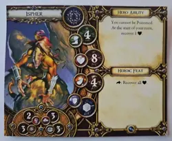 Descent Hero Card ONLY Ispher Fantasy Flight Replacement - Image 1