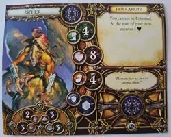 Descent Hero Card ONLY Ispher Fantasy Flight Replacement - Image 2