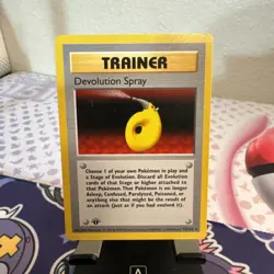 Pokemon Devolution Spray 1st Edition Base Set Shadowless 72/102 NM - Image 1