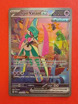 Pokemon Paradox Rift 249/182 Iron Valiant ex Special Illustration Rare - Image 1
