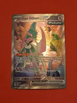 Pokemon Paradox Rift 249/182 Iron Valiant ex Special Illustration Rare - Image 2