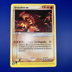 Pokemon TCG - Groudon ex Black Star Promo 002 Non Holo Near Mint - NM - Image 1