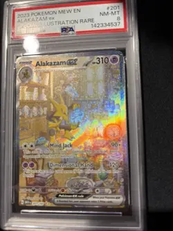 Pokemon Alakazam Ex 151 201/165 PSA 8 Nm-mt - Image 5