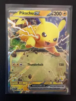 Pokemon Pikachu EX SVP 106 Promo- S&V Black Star Promo - Image 1