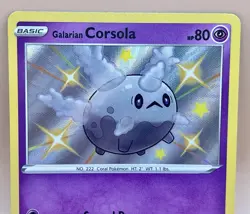 Galarian Corsola SV049/SV122 – Shining Fates Shiny Holo Rare – NM – 2021 Pokemon - Image 3