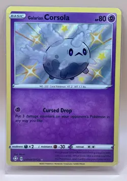 Galarian Corsola SV049/SV122 – Shining Fates Shiny Holo Rare – NM – 2021 Pokemon - Image 5
