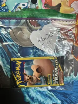 Pokemon TCG Sun & Moon Team Up Mini Booster Pack Snorlax & Eevee Sealed 7.67G - Image 5