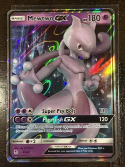 2019 Pokemon SM Hidden Fates Mewtwo GX #31/68 - Image 1