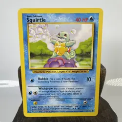 Pokemon Base Set COMMON Squirtle 63/102 NM Near Mint Fast Shipping! - Image 1