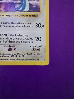 Dragonair 1st Edition Base Set Rare 18/102 WOTC Vintage Pokemon 1999 - Image 4