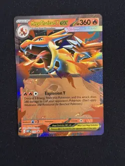 Pokemon TCG Mega Charizard Y ex 022/217 Double Rare Ascended Heroes Near Mint NM - Image 1