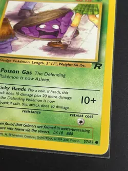 Pokemon '088 Grimer 57/82 Team Rocket Common Vintage WOTC 2000 NM - Image 1