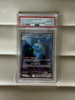 Pokemon 2023 Blastoise ex 200/165 Full Art SIR 151 GEM MINT PSA 10 - Image 1