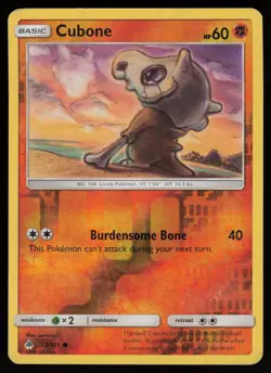 CUBONE 57/131 COMMON FORBIDDEN LIGHT POKEMON REVERSE HOLO HP - Image 1